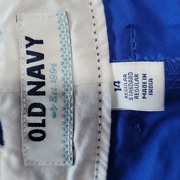 Old Navy Size 14 Royal Blue Chino Shorts, NEW with Tag - Picture 9 of 11